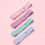 Bandes Élastiques Pilates en Tissu – Pack de 4