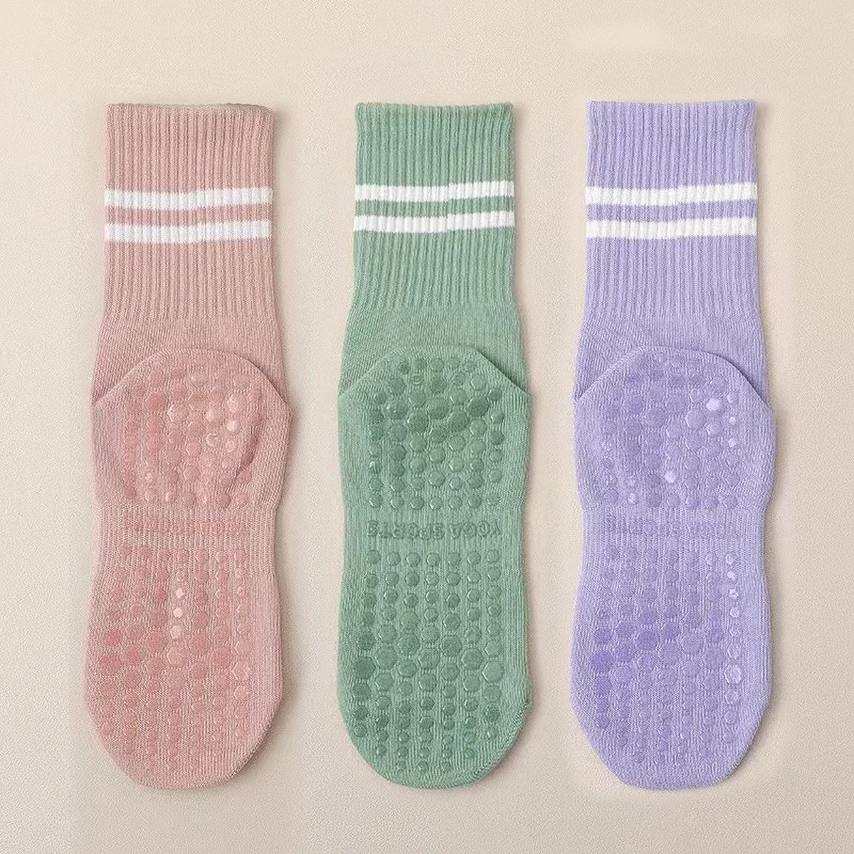 Pack Chaussettes Pilates Antidérapantes