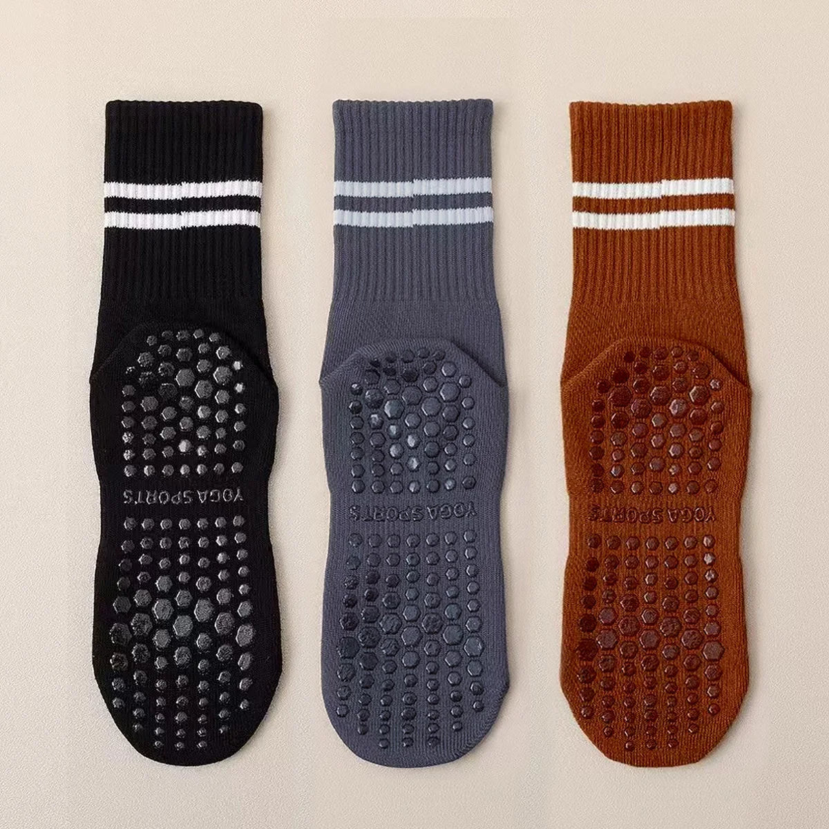Pack Chaussettes Pilates Antidérapantes